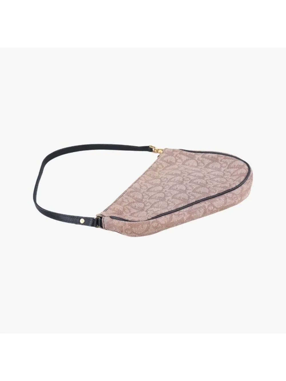 Dior Saddle Navy Beige Pink Jacquard MC Handbag